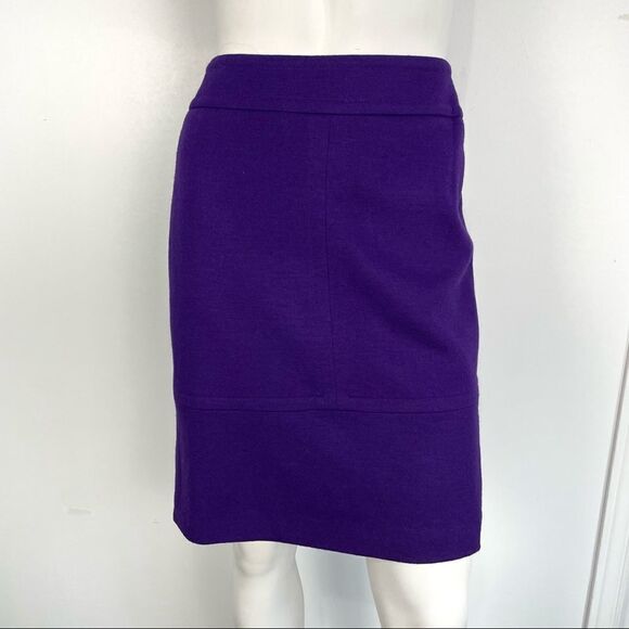 Riani Purple Two Piece Wool Skirt Suit set - Picture 9 of 14
